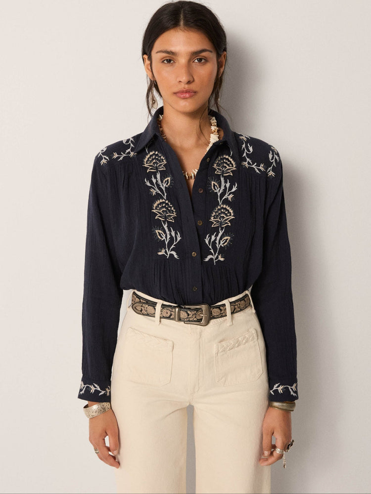 Raquel Blouse In Kind Of Blue
