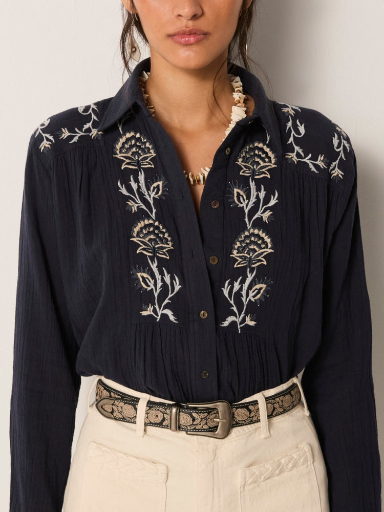 Raquel Blouse In Kind Of Blue