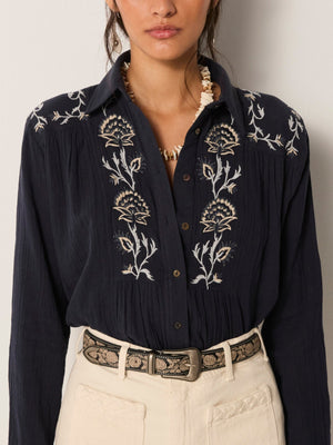 Raquel Blouse In Kind Of Blue