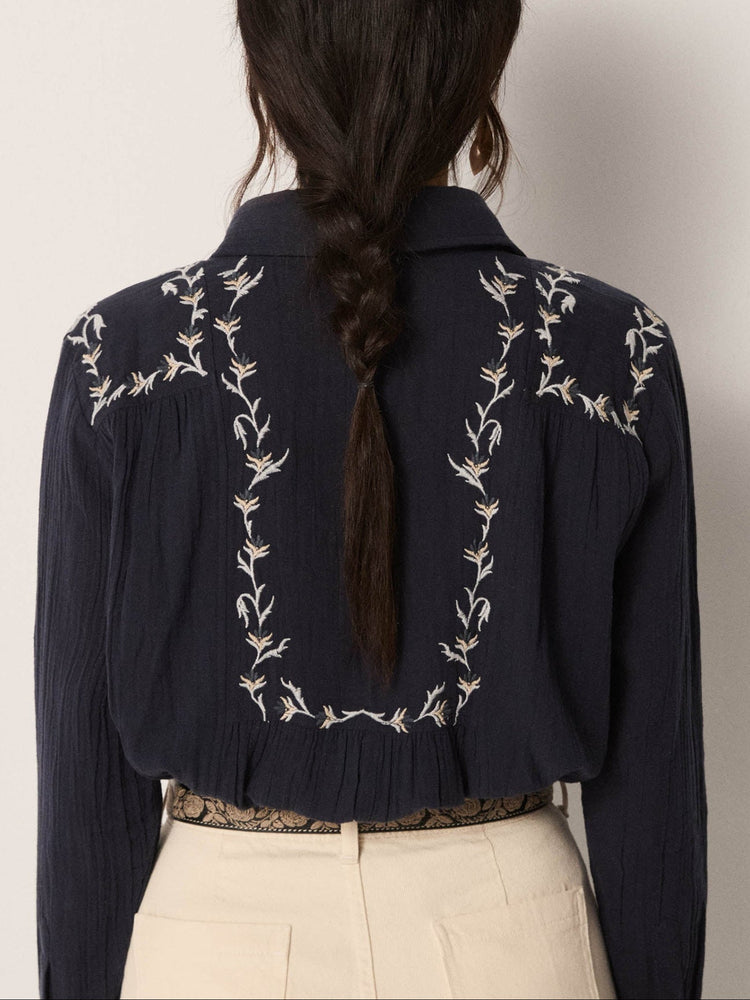 Raquel Blouse In Kind Of Blue