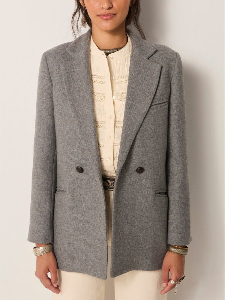 Anna Blazer In Gris