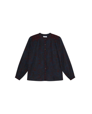 Charlotte Blouse In Deep Blue