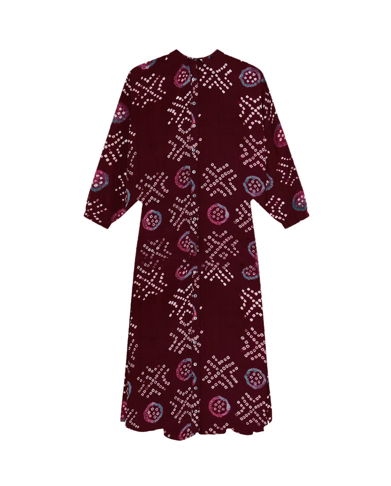 Maya Dress In Wine Amethyst