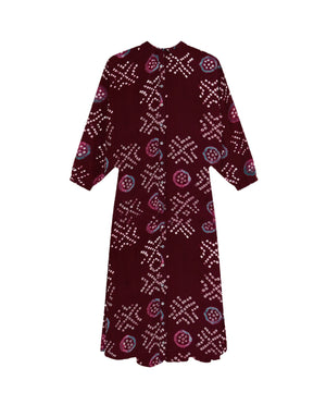 Maya Dress In Wine Amethyst
