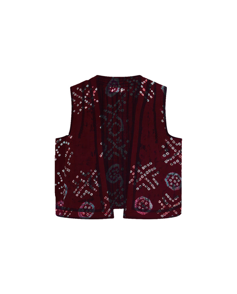 Natalie Vest In Wine Amethyst