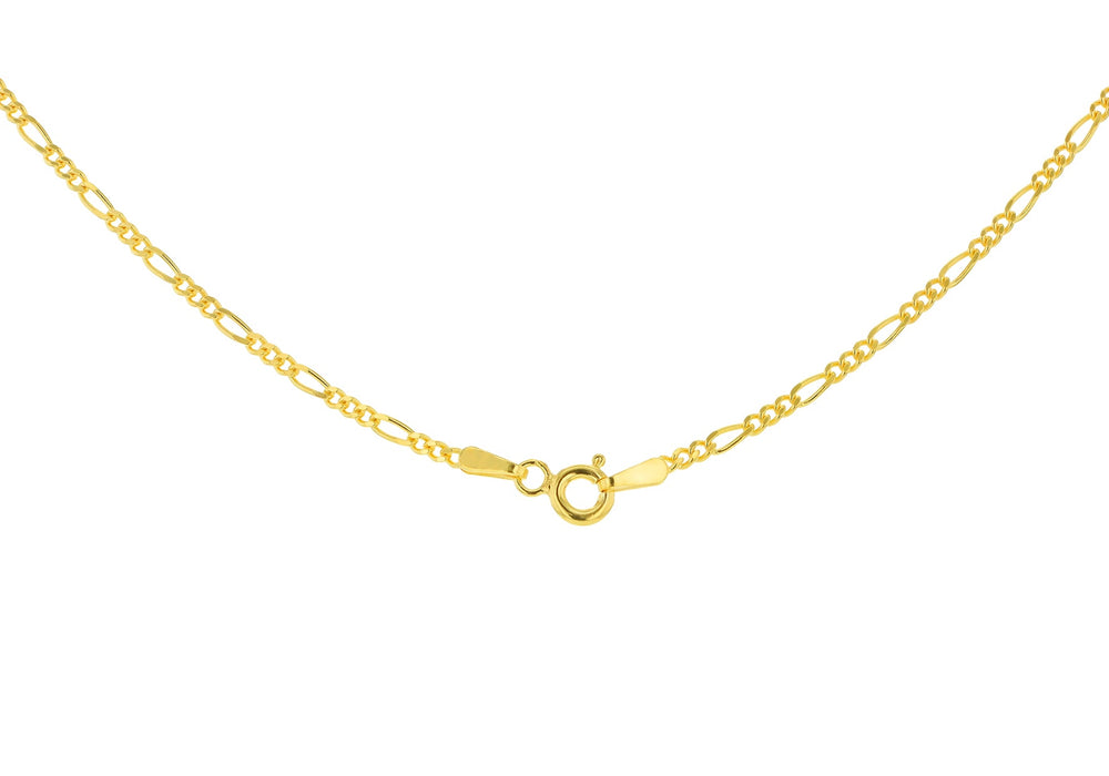 18" Gold Vermeil Figaro Chain Necklace