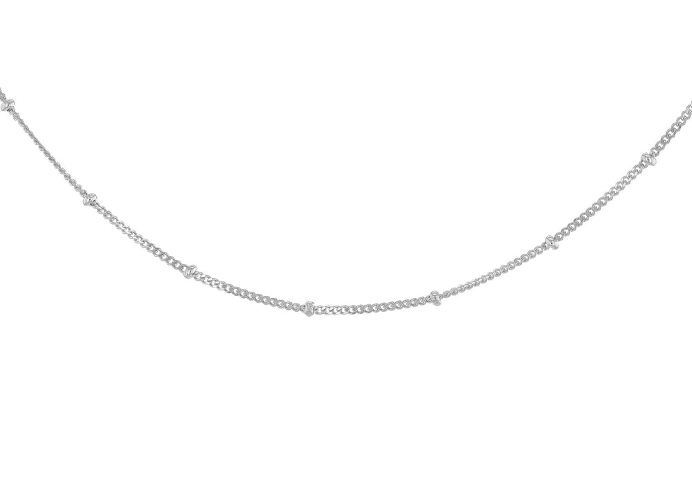 Silver Satelite Chain Necklace