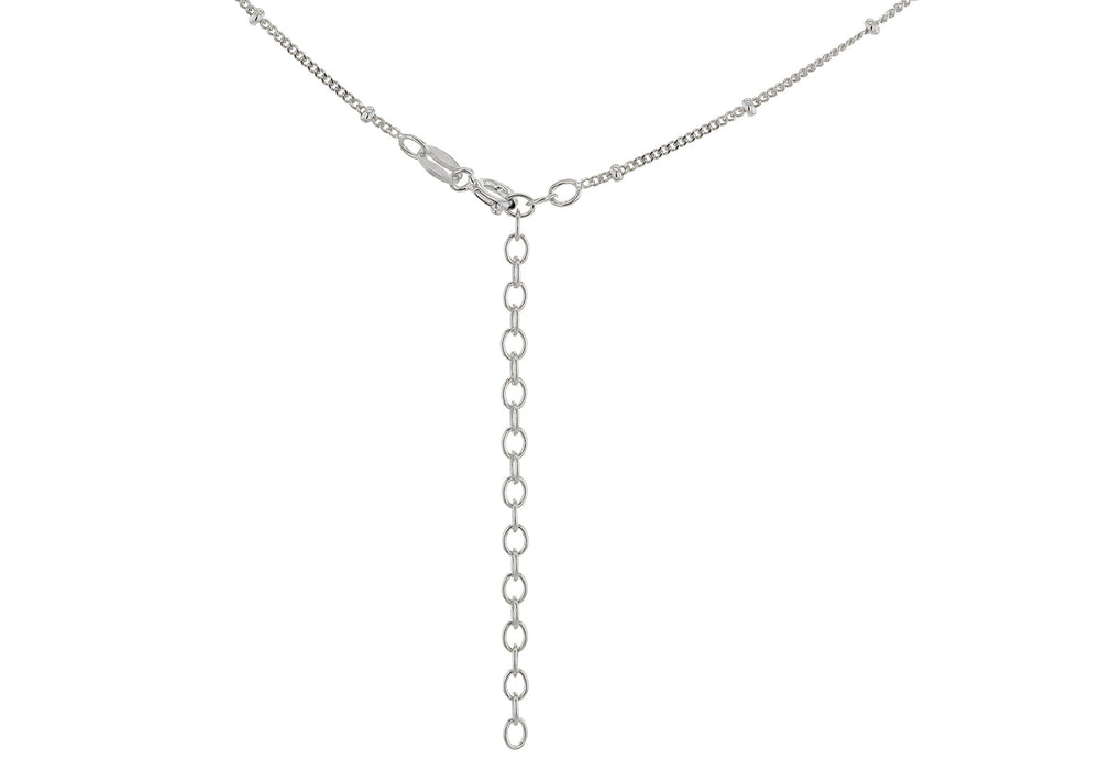 Silver Satelite Chain Necklace