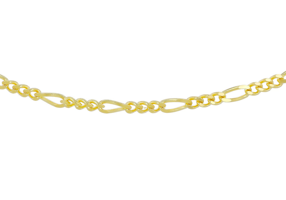 24" Gold Vermeil Figaro Chain Necklace