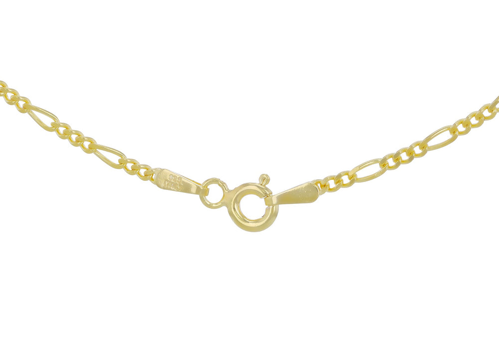 24" Gold Vermeil Figaro Chain Necklace