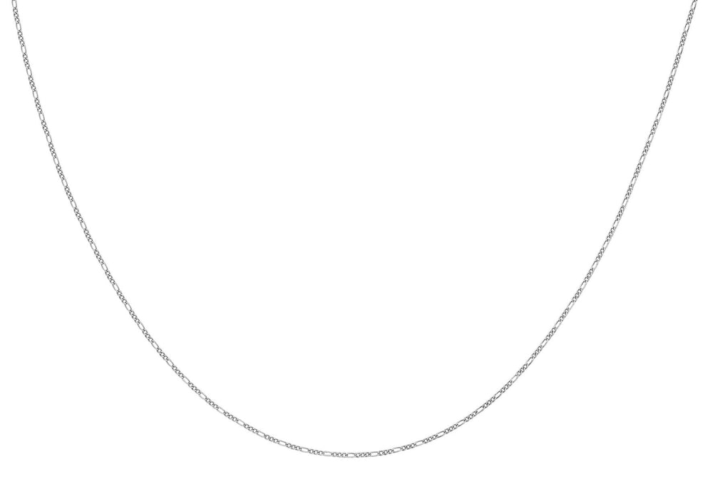 24" Silver Figaro Chain Necklace