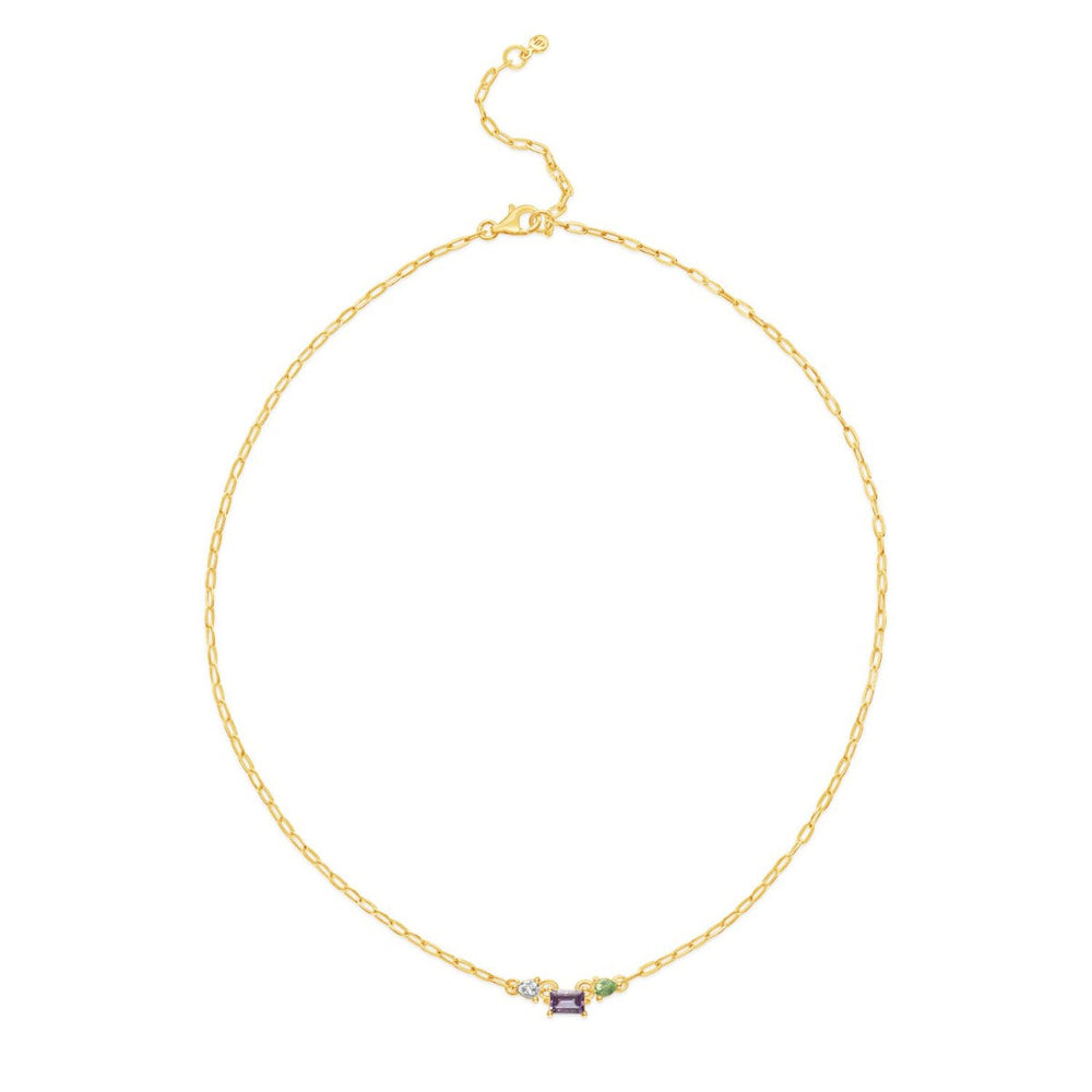 Gold Vermeil Suffragette Trilogy Necklace