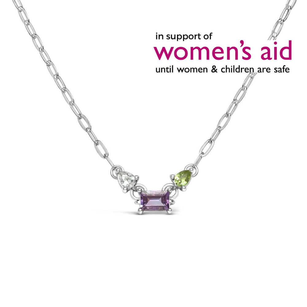 Silver Suffragette Trilogy Necklace