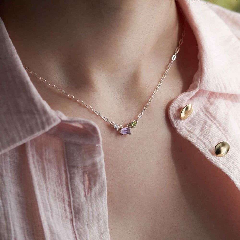 Silver Suffragette Trilogy Necklace