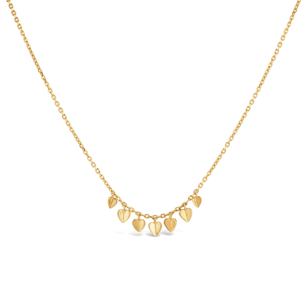 Gold Vermeil Bijou Folded Heart Necklace