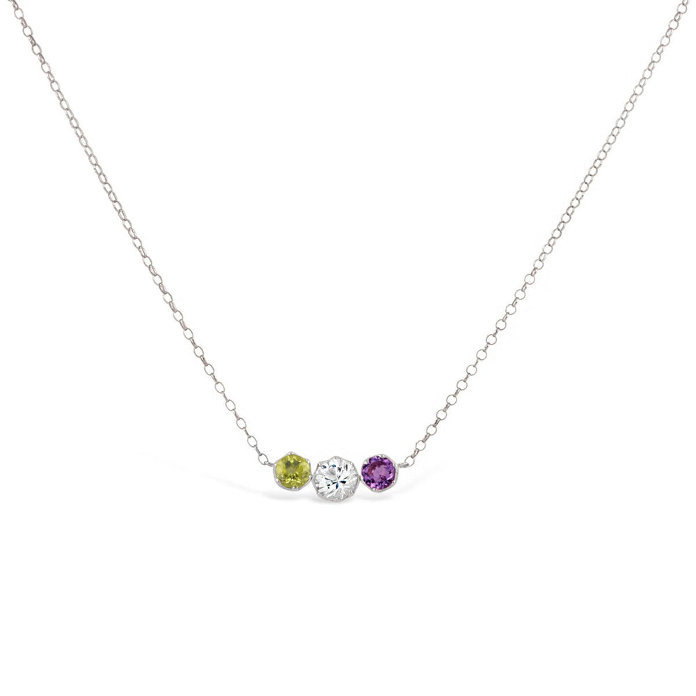 Silver Suffragette Scoop Necklace