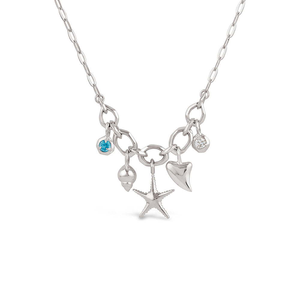 Silver Thalassa  Ocean Treasures Charm Necklace