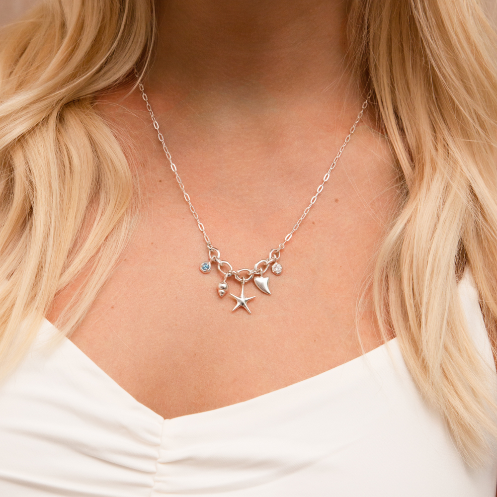 Silver Thalassa  Ocean Treasures Charm Necklace