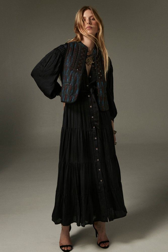Nisha Dress In Obsidian Blue
