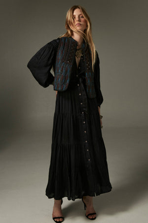 Nisha Dress In Obsidian Blue