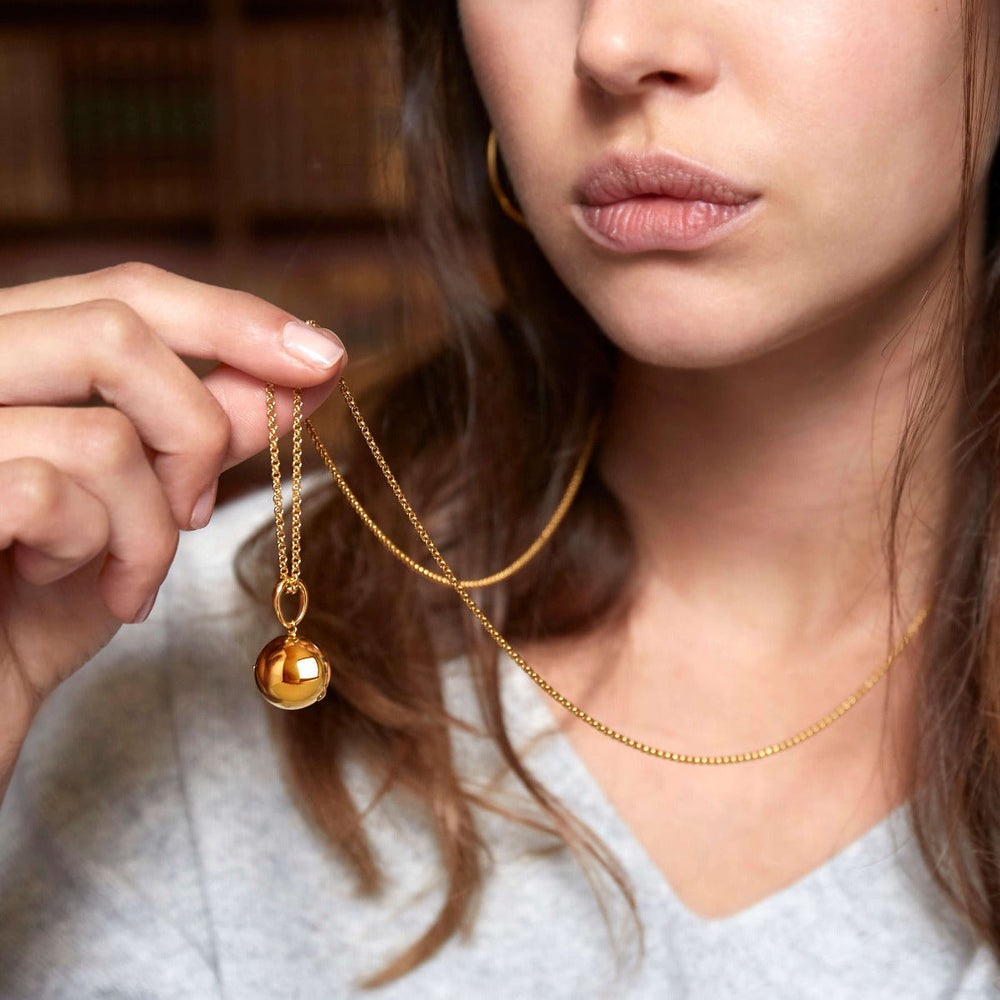 Gold Vermeil My World Large Orb Locket