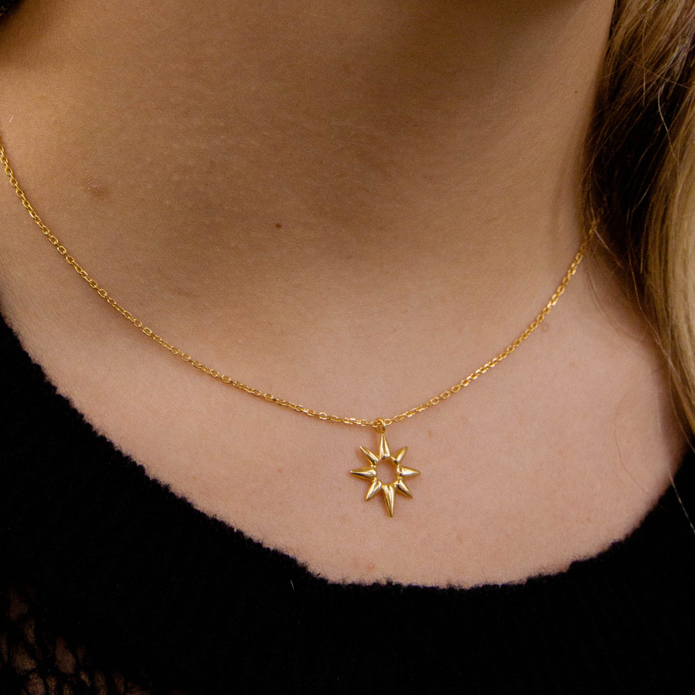 Gold Vermeil Sunbeam Edith Mini Pendant