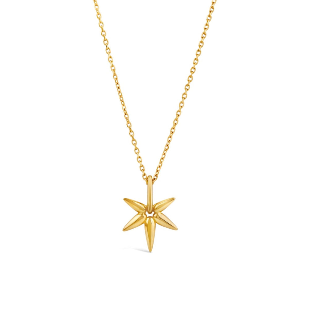Gold Vermeil Sunbeam Charm Pendant