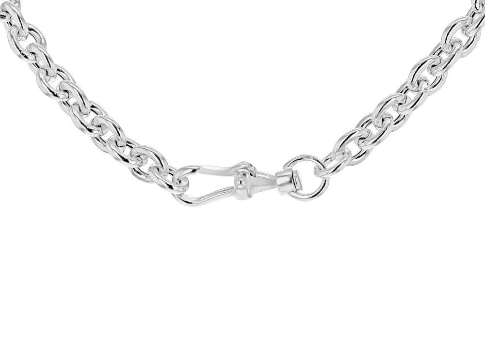 Silver T-bar Chain Pendant