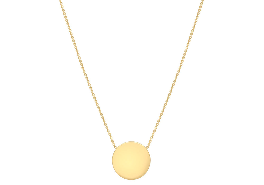 Gold Vermeil Disc Pendant