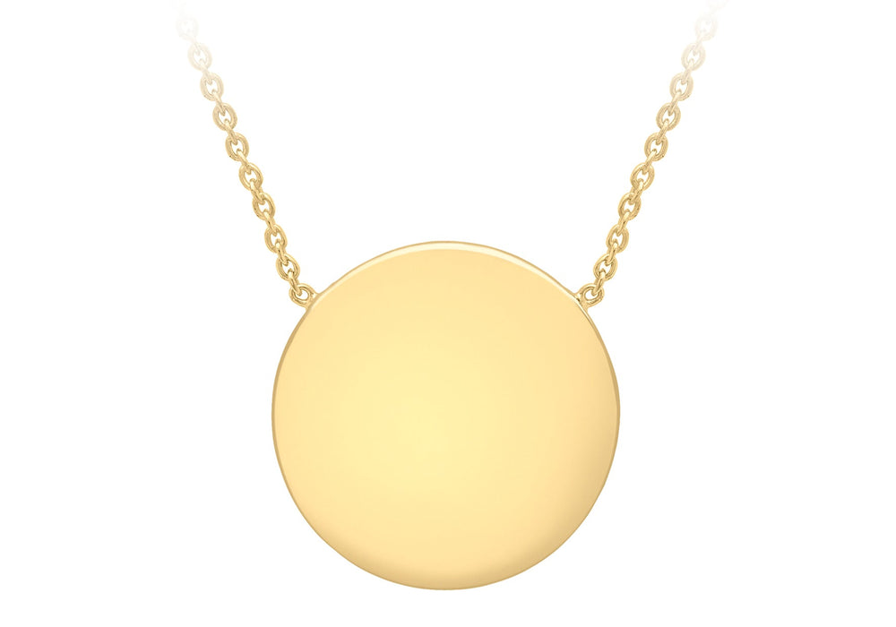 Gold Vermeil Disc Pendant