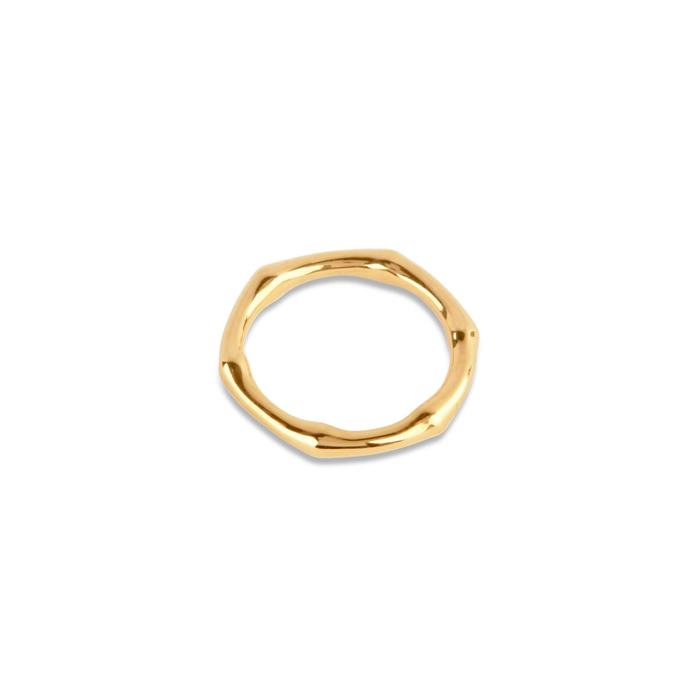 Gold Vermeil Bamboo Ring