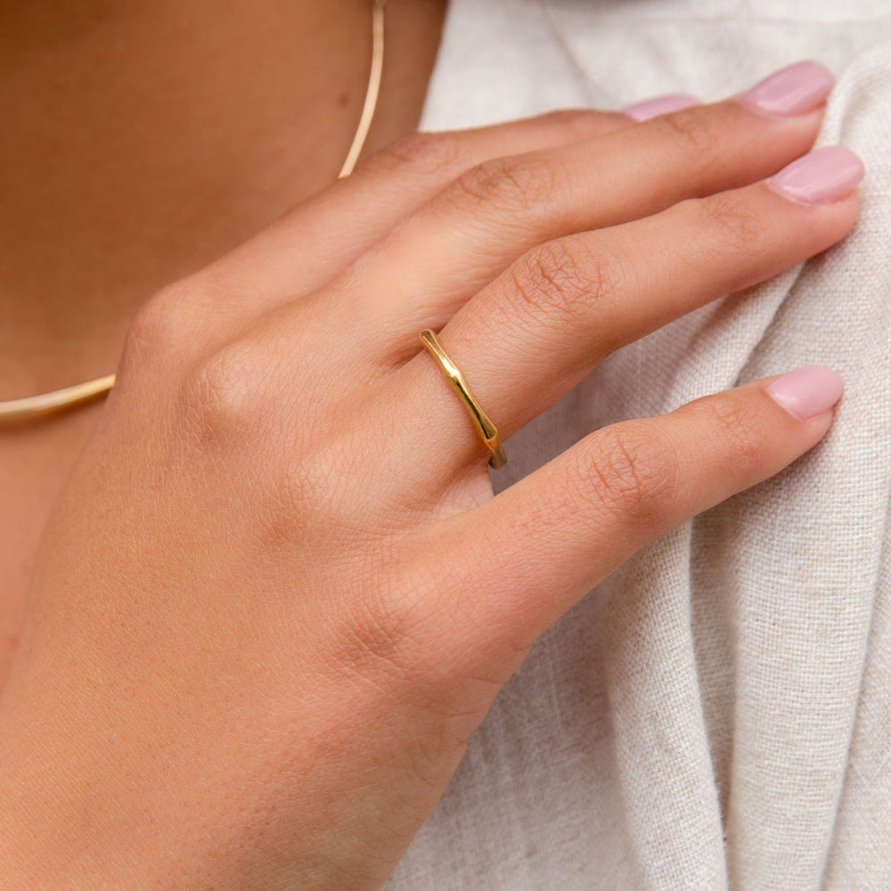 Gold Vermeil Bamboo Ring