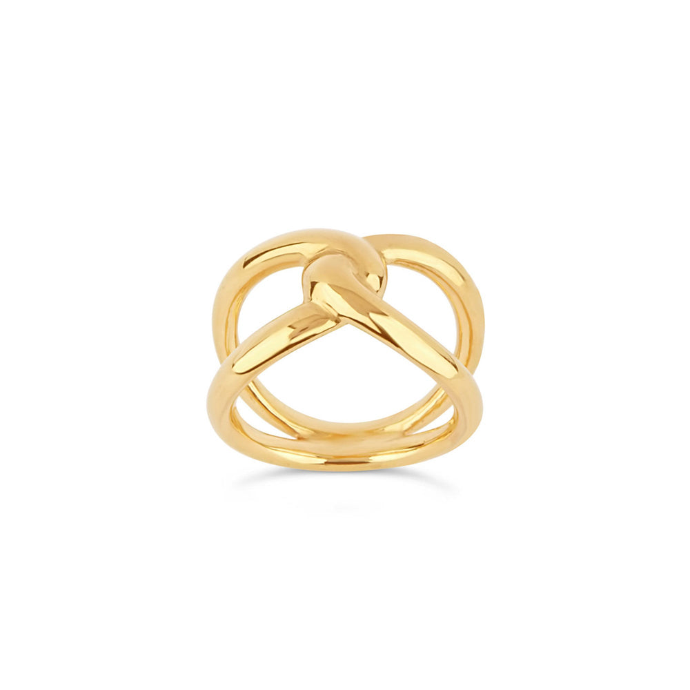 Gold Vermeil Twist Open Ring