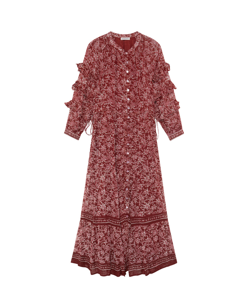 Harper Dress In Ruby