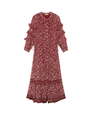 Harper Dress In Ruby