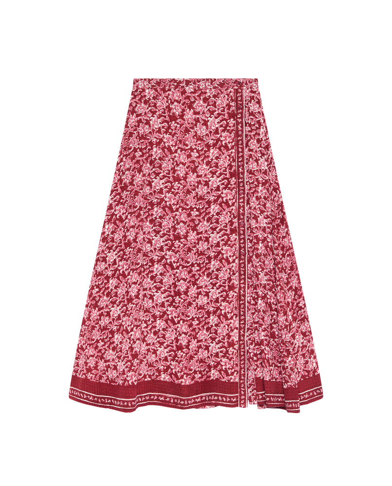 Lana Skirt In Ruby