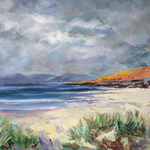 Rainbow at Luskentyre: Pack of 6 greeting cards