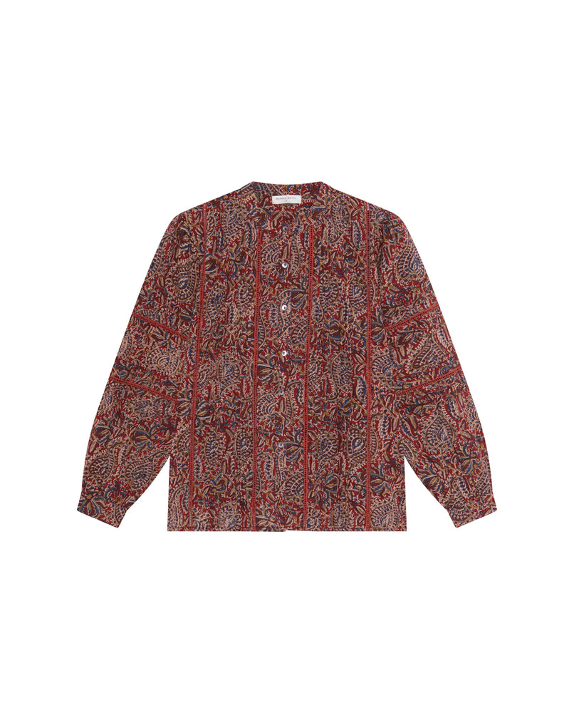 Serena Blouse In Burnt Russet