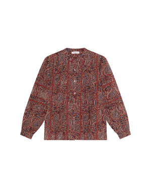 Serena Blouse In Burnt Russet