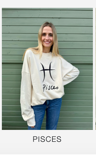Astrology Sweatshirt in Creme Brulee Pisces