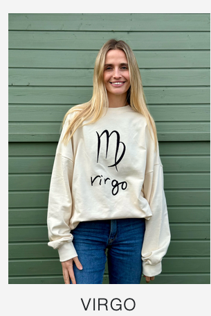 Astrology Sweatshirt in Creme Brulee Virgo