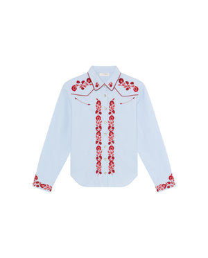 Jose Blouse In Ranch Blue