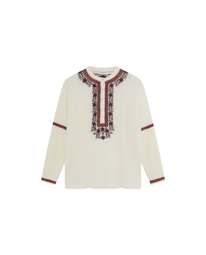 Bruna Blouse In Bordeaux
