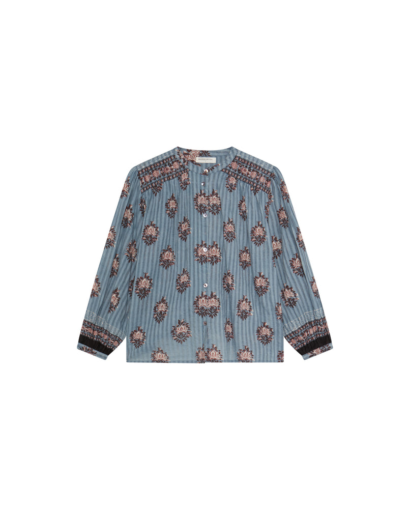 Omara Blouse In Cerulean Mist