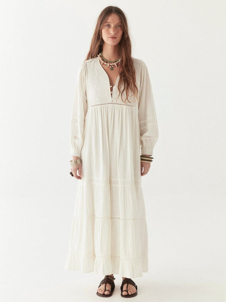 Amalia Dress - Mosaique Ivory