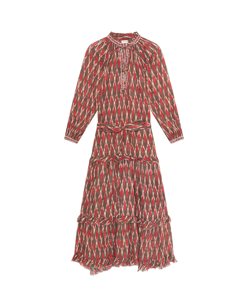 Loulou Dress In Volcano