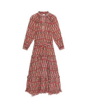Loulou Dress In Volcano