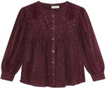 Carmen Blouse In Clay Red