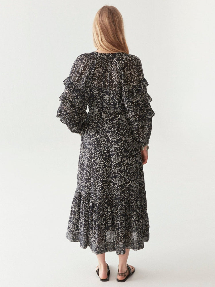Carmencita Dress in Black Sheep