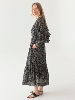 Carmencita Dress in Black Sheep